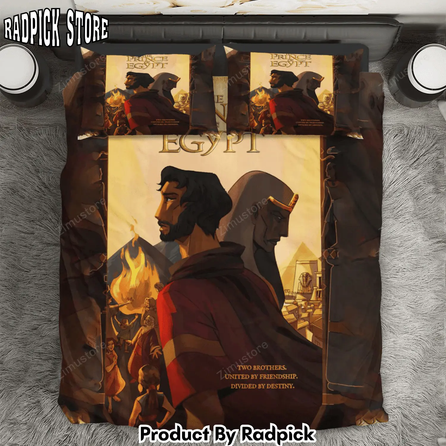 Radpick the prince of egypt poster 5 3pcs 3pcs bedding set duvet cover and pillow cases gift for fan rp3271003